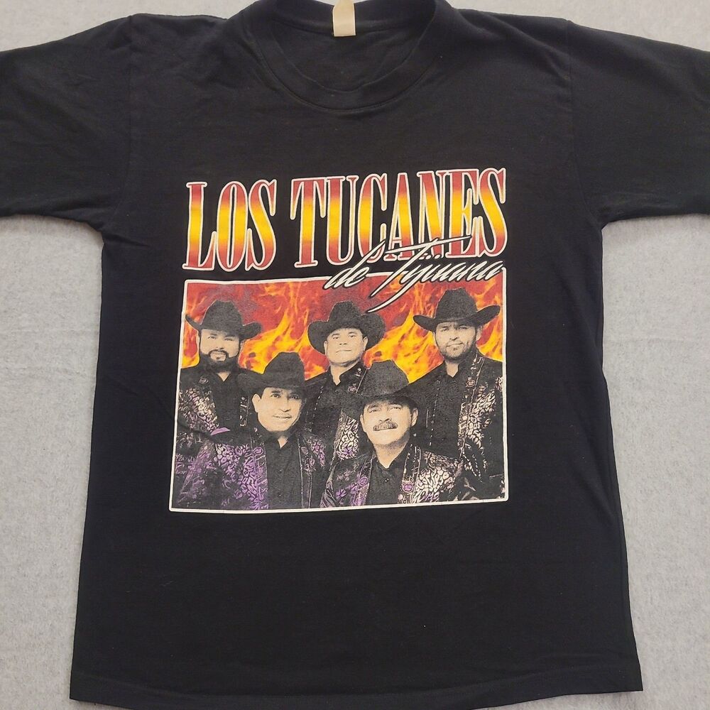 Vintage Los Tucanes De Tijuana Music Band Tee Chicano Shirt Men's Size Small